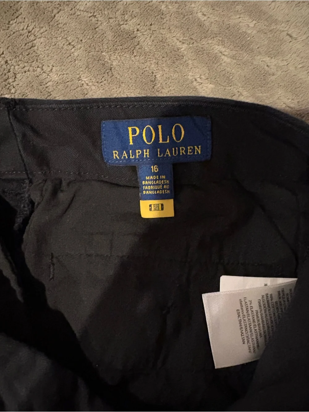 Polo Boys Black dress pants- Classic Casual Fit